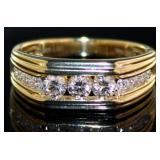 Men's 1.00 ct Channel Set Diamond Ring