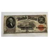 1917 $2 Red Seal Bank Note