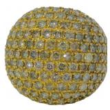 18k Gold 5.00 ct Natural Champagne Diamond Ring