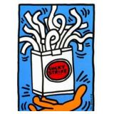 Lucky Strike c.1987 Giclee Canvas by Keith Haring