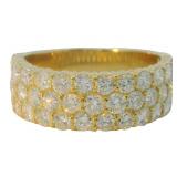 18k Gold 2.50 ct Natural VS Brilliant Diamond Ring