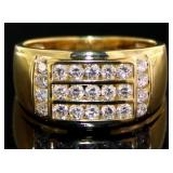 Men's 1.00 ct Channel Set Diamond Ring