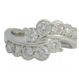 Platinum 1.04 ct Natural Brilliant Diamond Ring