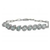 Natural 2.50 ct Aquamarine Bolo Bracelet