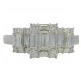 Platinum 1.00 ct Natural VS Diamond Ring