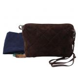 Bottega Veneta Intrecciato Suede Shoulder Bag