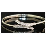 1Stunning 1/4 ct Natural Diamond Cuff Bracelet