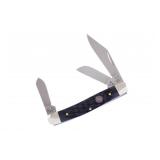 Hen & Rooster Black Jig Bone Stockman Knife