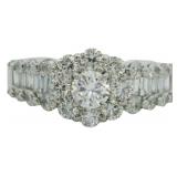 Platinum 1.05 ct Natural VS Diamond Ring