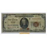 1929 Illinois $20 Federal Reserve Bank Note