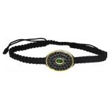 Genuine Peridot & Black Spinel Designer Bracelet