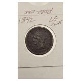1842 Large Penny