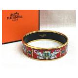 HERMES Elephant Motif Bangle Bracelet