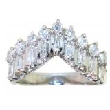 Platinum Natural Brilliant 1/2 ct Diamond Ring