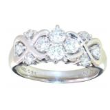 Platinum 3/4 ct Natural VS Brilliant Diamond Ring