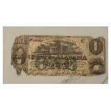 $1 State of Alabama Bank Note