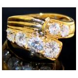 18kt Gold 1.00 ct Natural Brilliant Diamond Ring