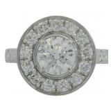 14kt Gold 2.69 ct Round VS Lab Diamond Ring