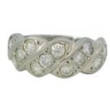 Platinum 1.09 ct Natural Diamond Ring