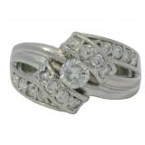 Platinum 0.70 ct Natural Diamond Ring