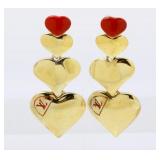 Louis Vuitton Heart Clip-on Earrings