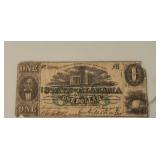 $1 State of Alabama Bank Note