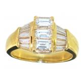 18k Gold 1.00 ct Natural VS Brilliant Diamond Ring
