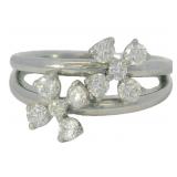 Platinum .55 ct Natural Diamond Ring