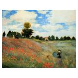 A Field of Poppies Canvas by Claude Monet