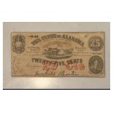 25 Cent State of Alabama Note