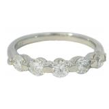 Platinum .80 ct Natural VS2 Diamond Ring