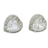 Brilliant 2.00 ct White Sapphire Stud Earrings