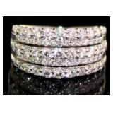 Platinum 3/4 ct Natural VVS Brilliant Diamond Ring