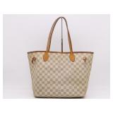 Louis Vuitton Damier Azur Neverfull MM Tote Bag