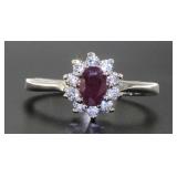 Genuine Ruby Dinner Ring