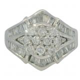Platinum 1.04 ct Natural Diamond Ring