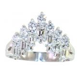 Platinum 1.05 ct Natural Brilliant Diamond Ring