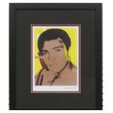 Muhammad Ali Print Plate Signed Framed Andy Warhol