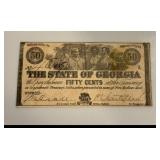 50 Cent State of Georgia Bank Note