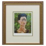 Thinking of Death Framed Giclee by Frida Kahlo