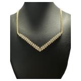 Large Elegant 1/2 ct Diamond Evening Necklace