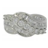 Platinum 1.00 ct Natural VS Diamond Ring