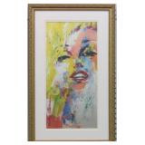 Marilyn Monroe Framed Giclee by Leroy Neiman
