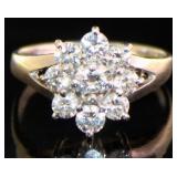 Platinum Natural 1.00 ct Brilliant Diamond Ring