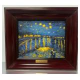 Starry Night Over The Rhone Hand Painted SVG