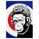 Monkey Queen c.2003 Giclee Canvas by Banksy