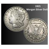 1921 Morgan Silver Dollar (Very Good or Better)