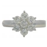 Platinum 1.13 ct Natural Brilliant Diamond Ring