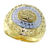 Elegant Diamond Accented Cocktail Ring