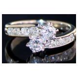 Platinum 1.02 ct Natural Brilliant Diamond Ring